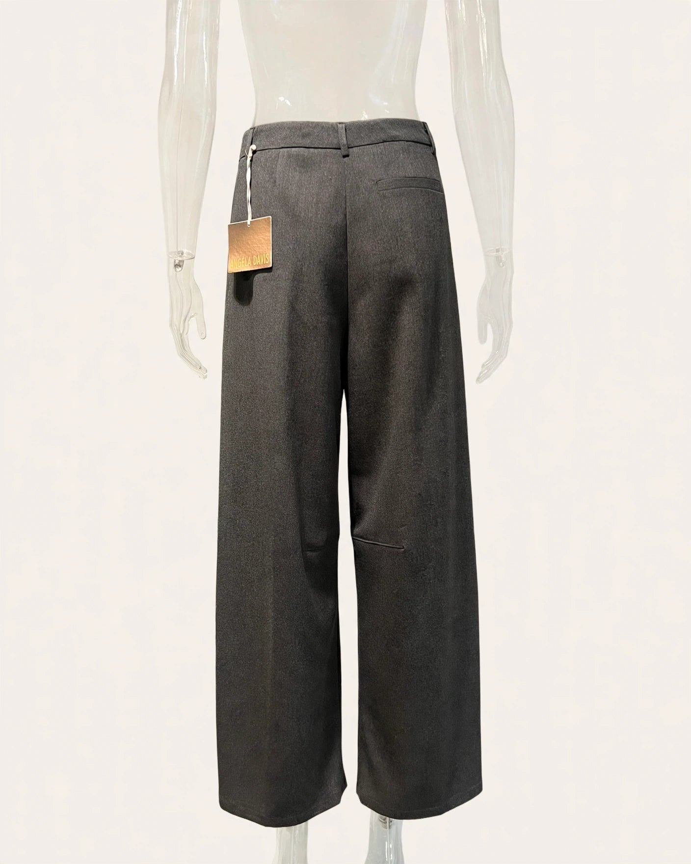 PANTALONE GRIGIO GAMBA LARGA A PALAZZO
