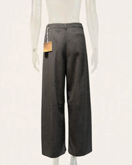 PANTALONE GRIGIO GAMBA LARGA A PALAZZO