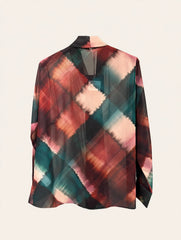 CAMICIA MULTICOLOR CON FIOCCO