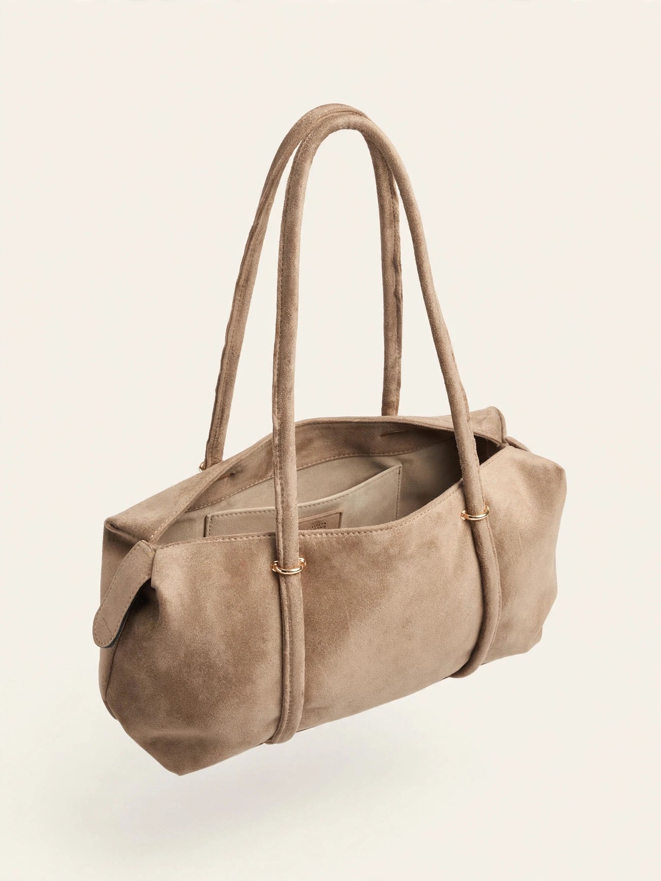 Borsa bauletto in camoscio