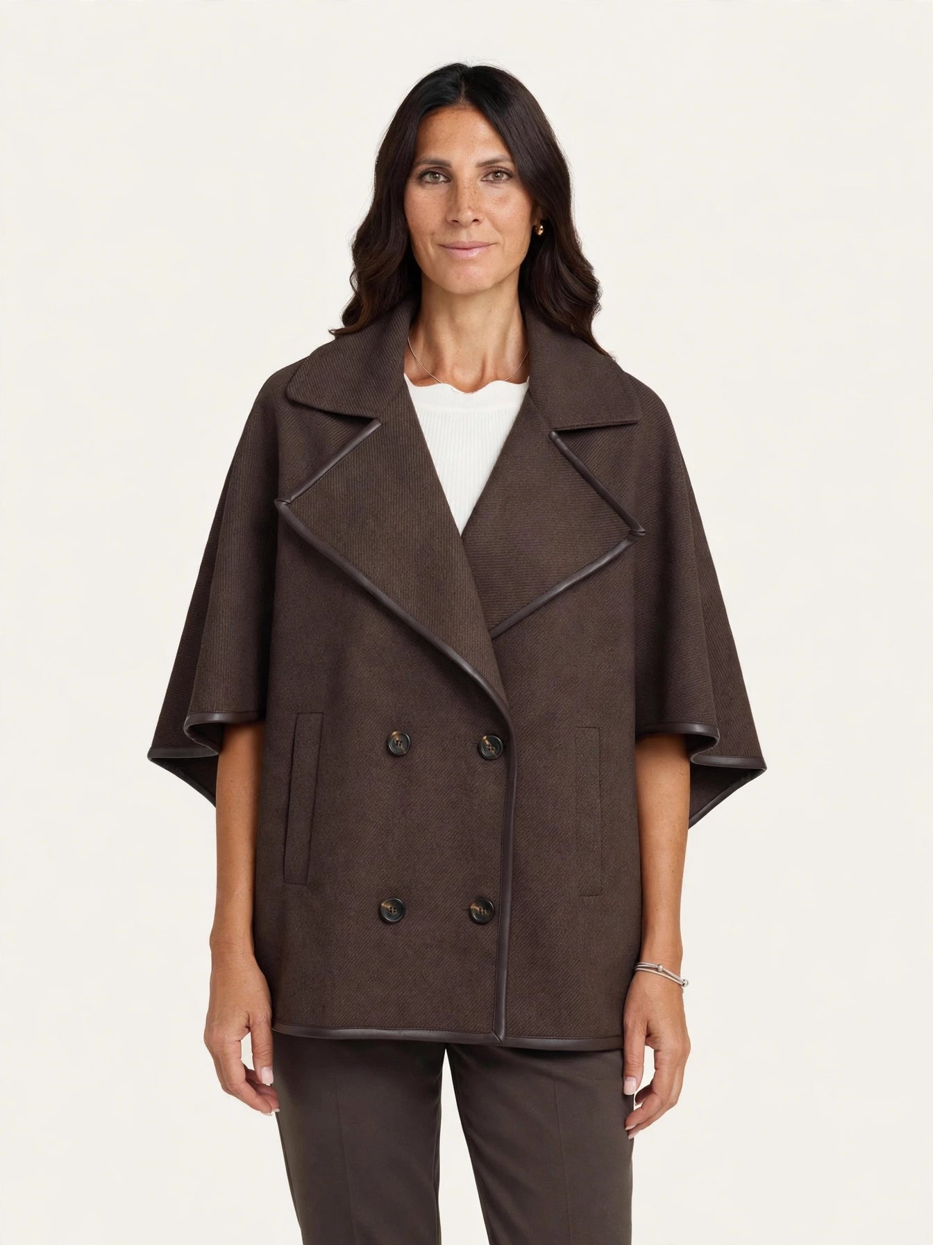 Mantella cappotto a doppiopetto