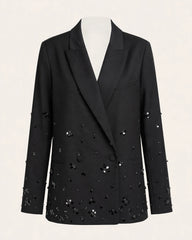 GIACCA CON PAILLETTES A DOPPIOPETTO