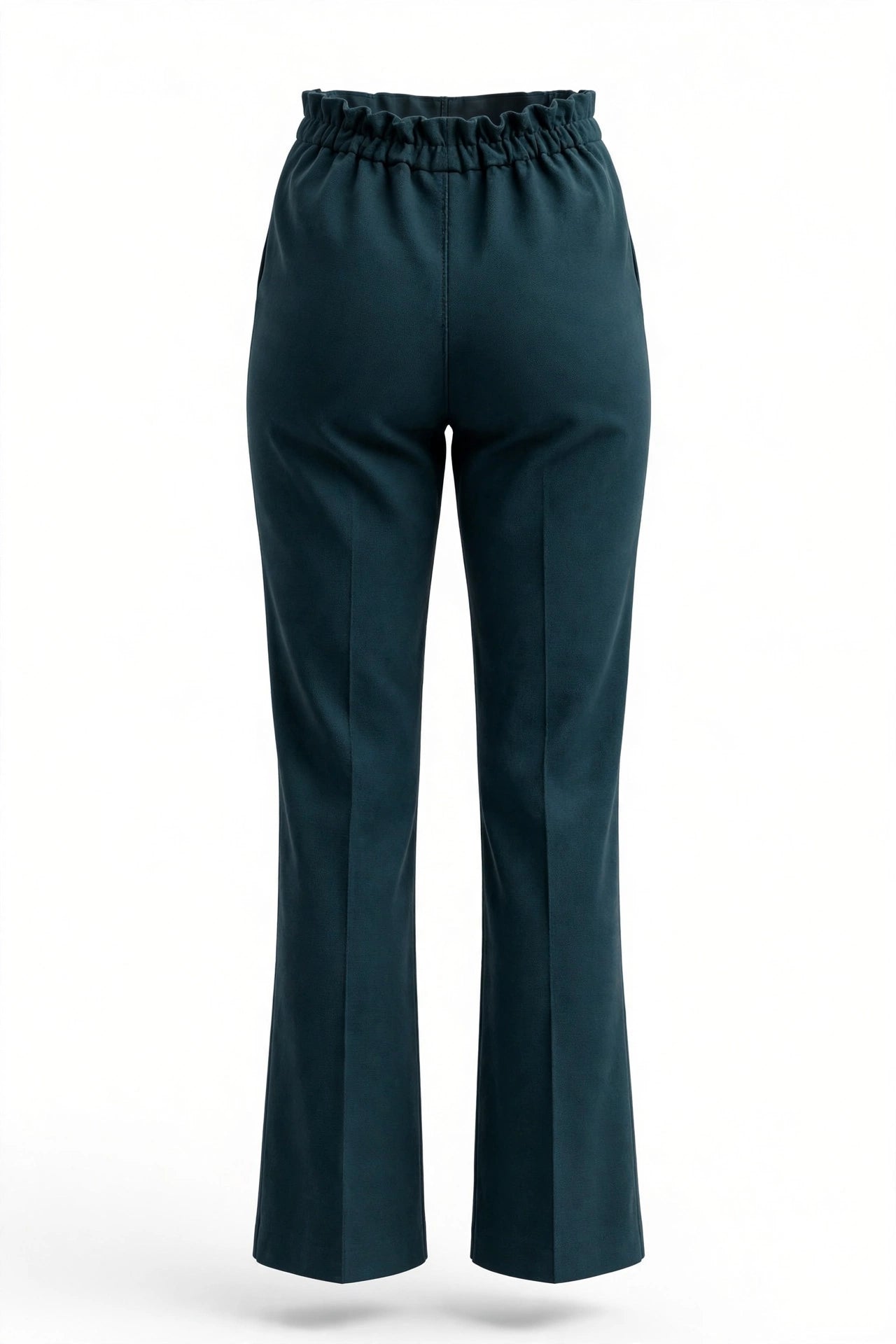 Tailleur con giacca doppiopetto e pantalone a zampa