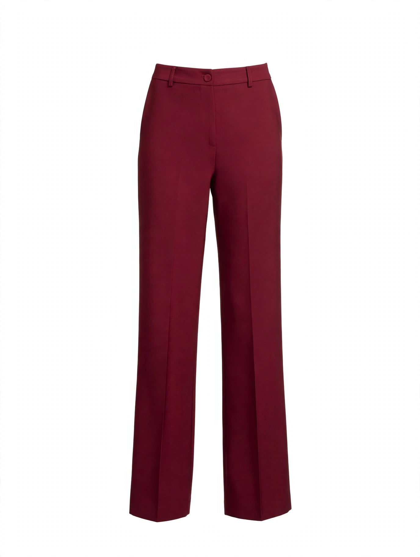 Tailleur con giacca lunga e pantalone a palazzo