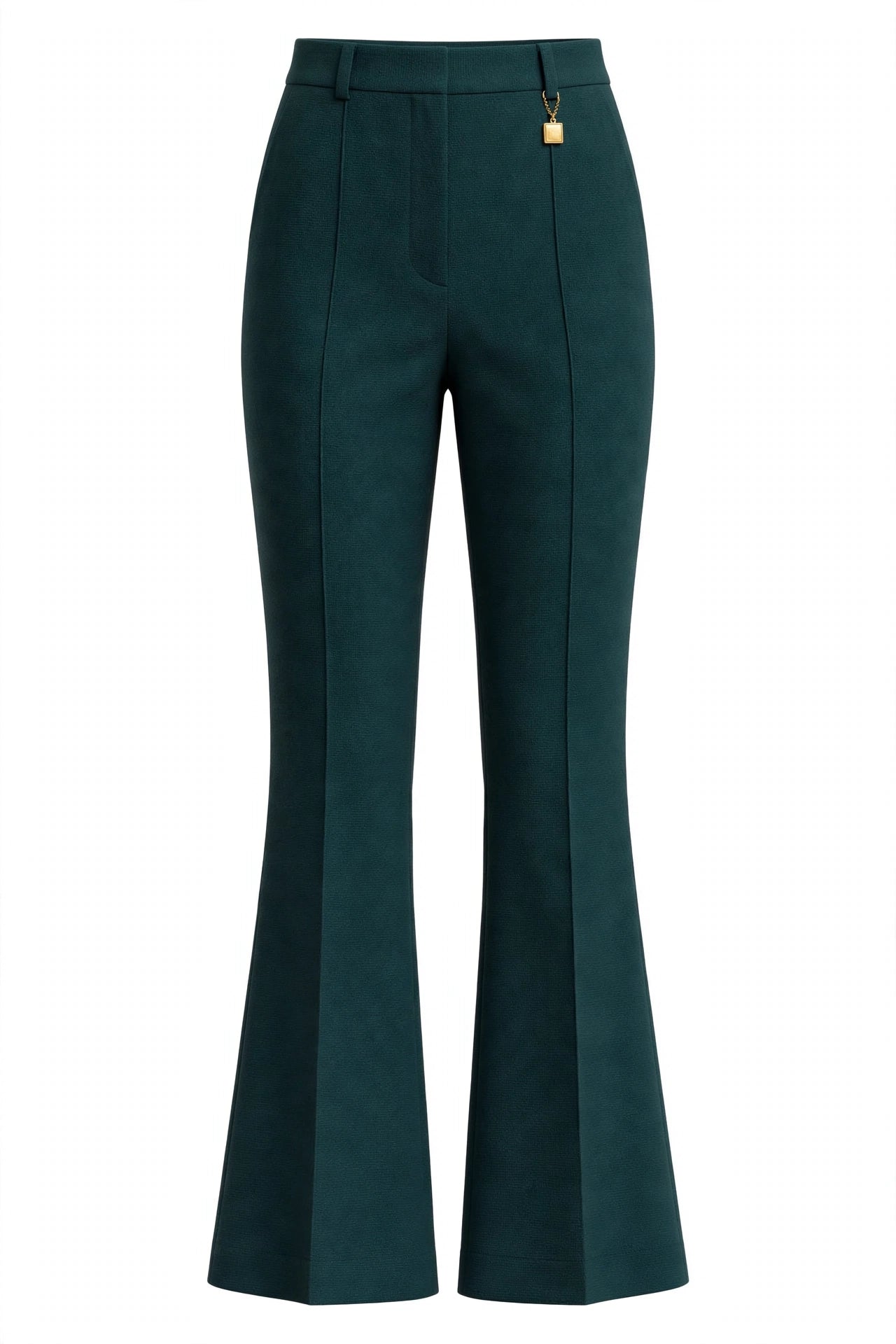 Tailleur con giacca doppiopetto e pantalone a zampa