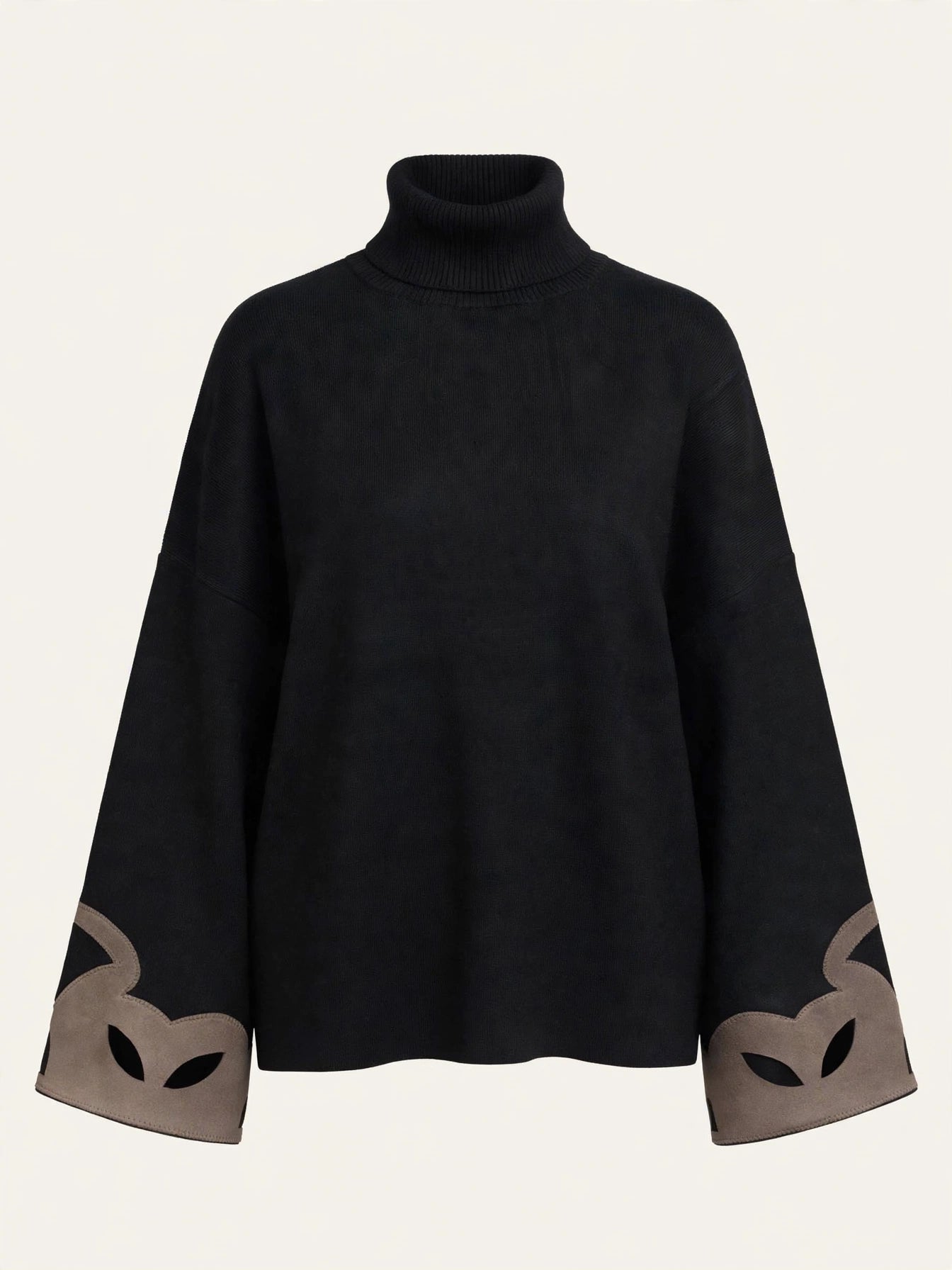 MAGLIA CON DETTAGLIO DAINETTO SULLA MANICA