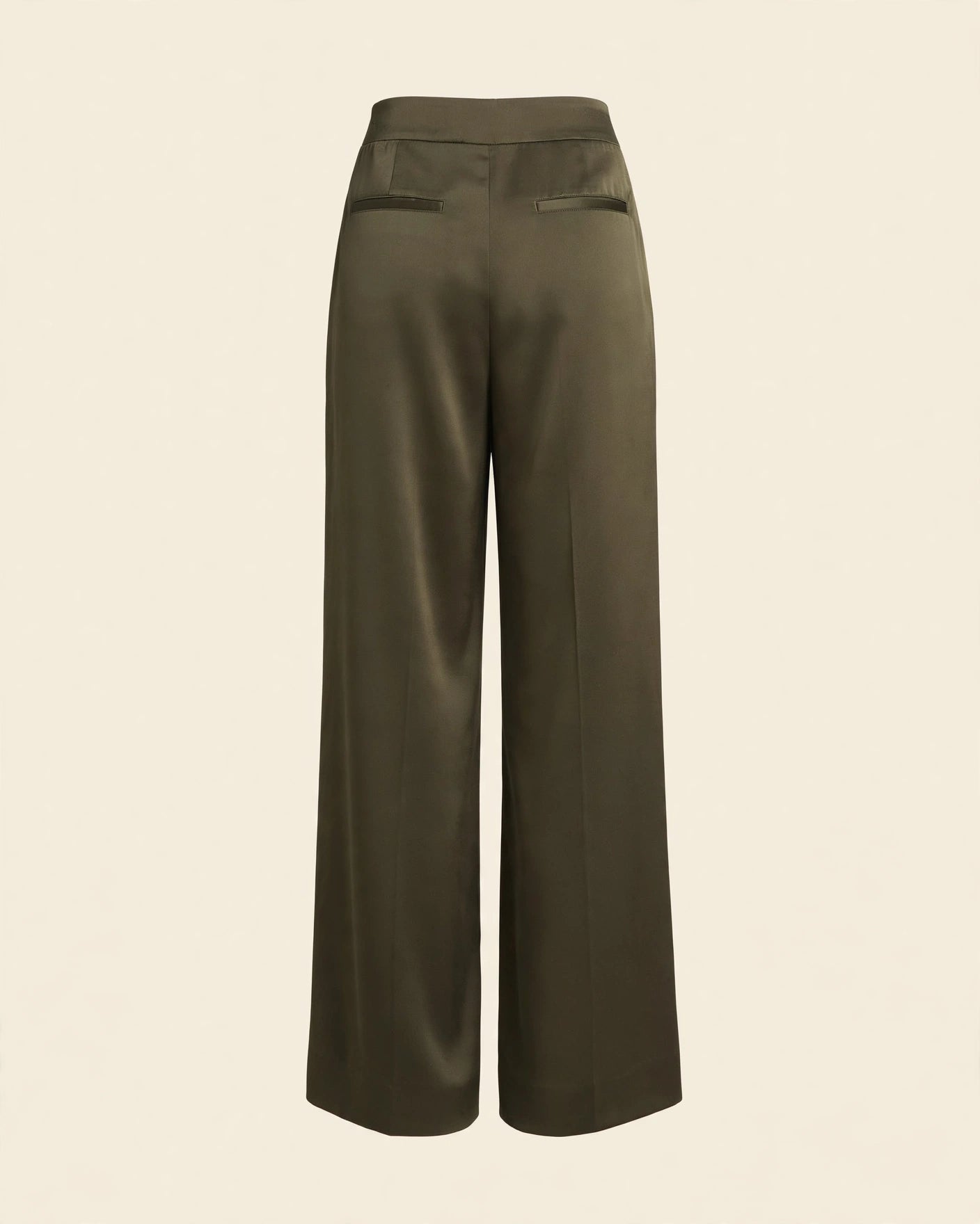PANTALONE PALAZZO IN TESSUTO SATINATO FLUIDO