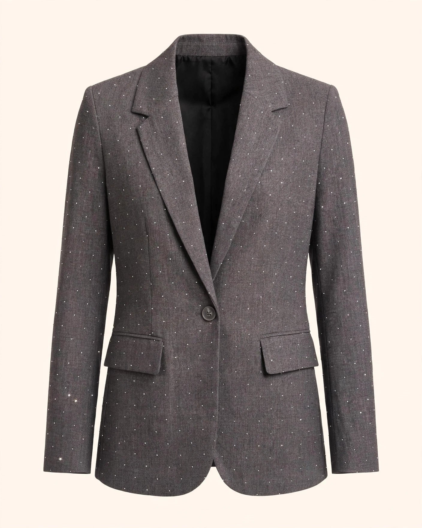 Giacca monopetto con strass