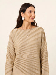 MAGLIA A GIROCOLLO AMPIO IN LUREX