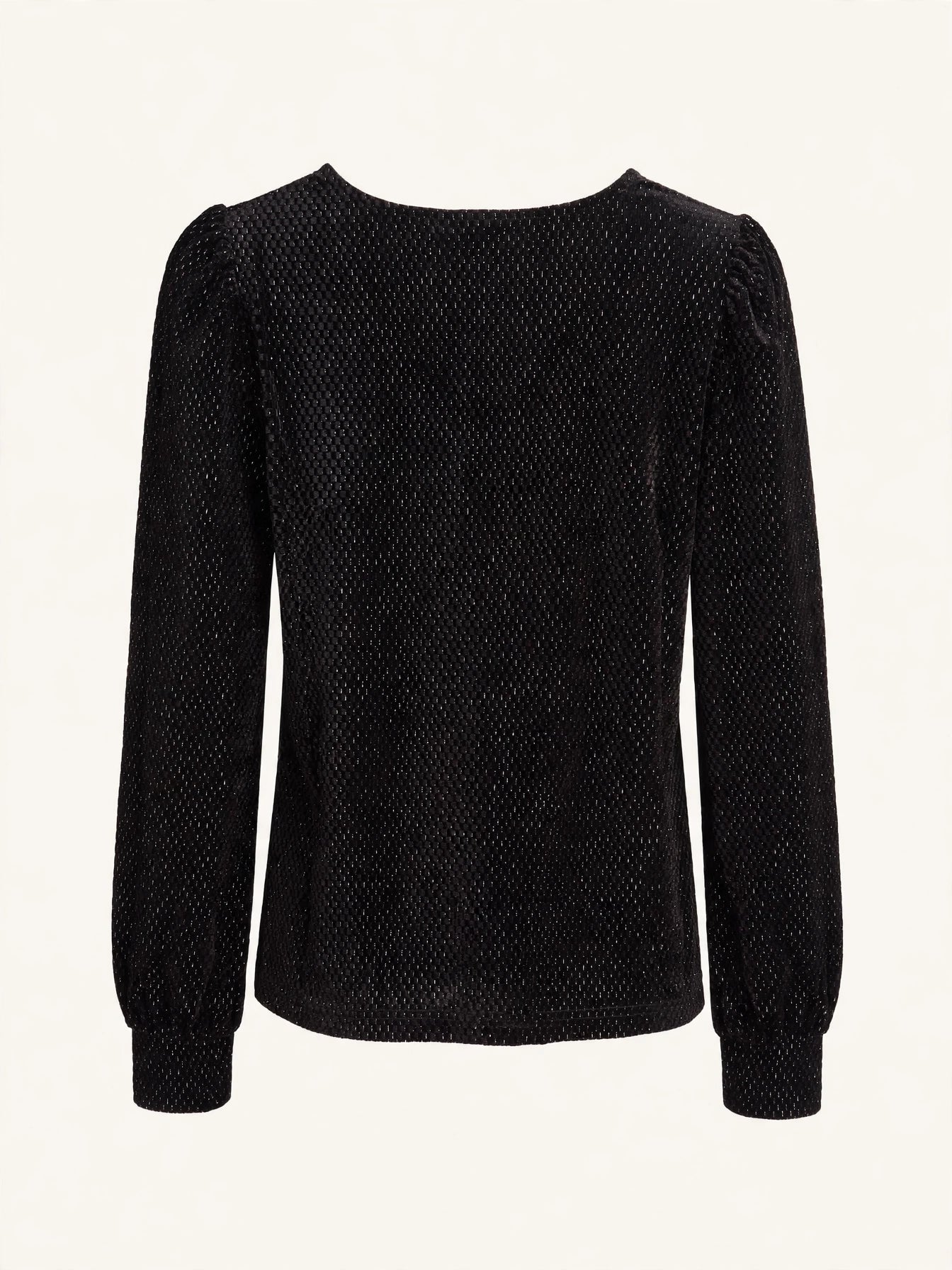 BLUSA VELLUTO LUREX SCOLLO A V