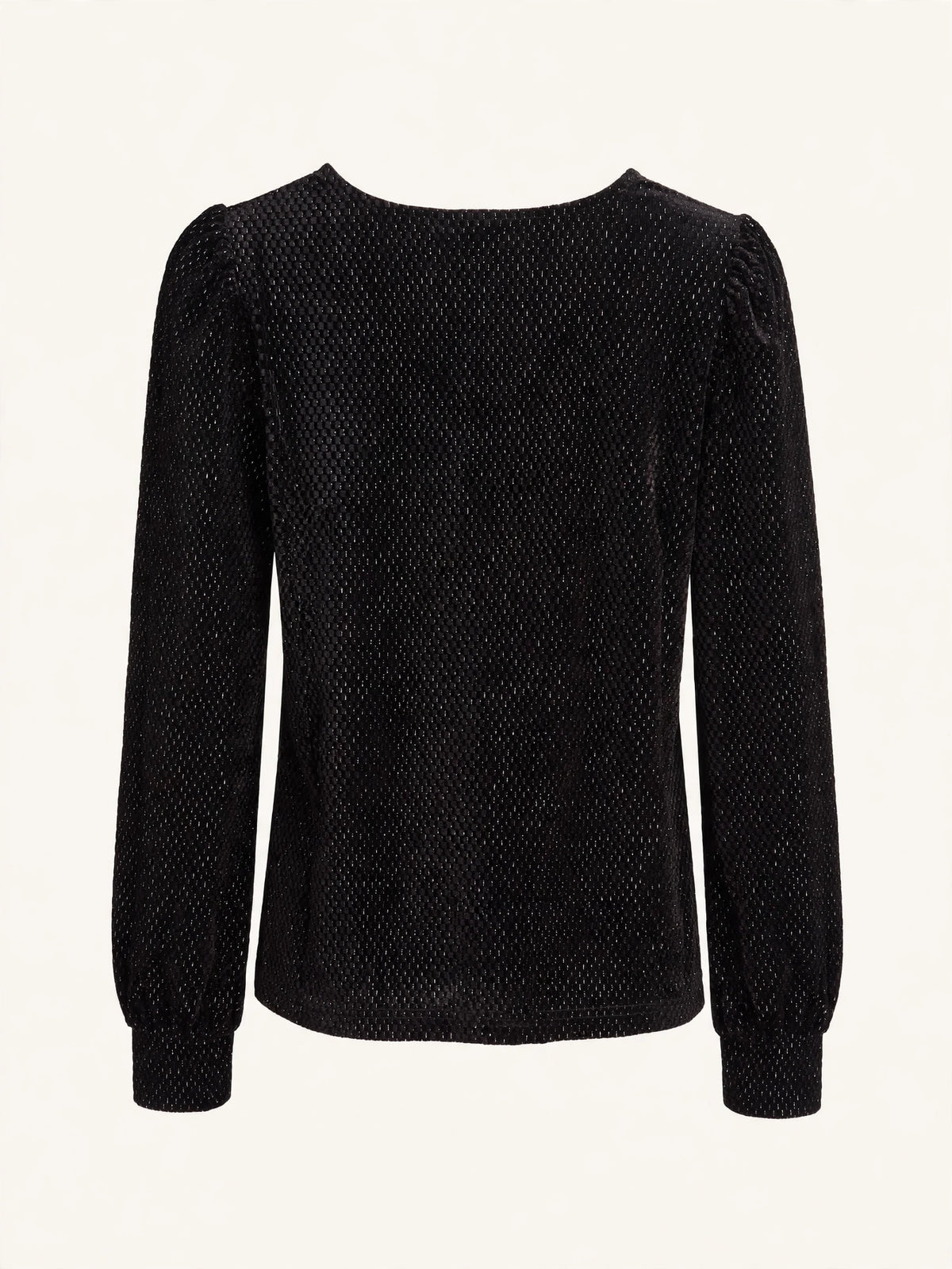 BLUSA VELLUTO LUREX SCOLLO A V