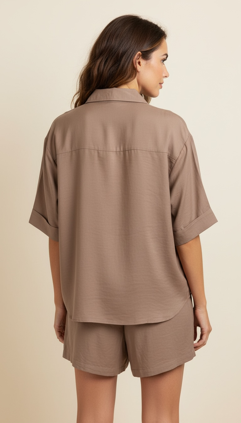 Camicia morbida linea dritta
