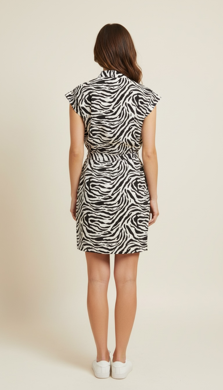 CAMICIA FANTASIA ANIMALIER ZEBRATA  - image 4
