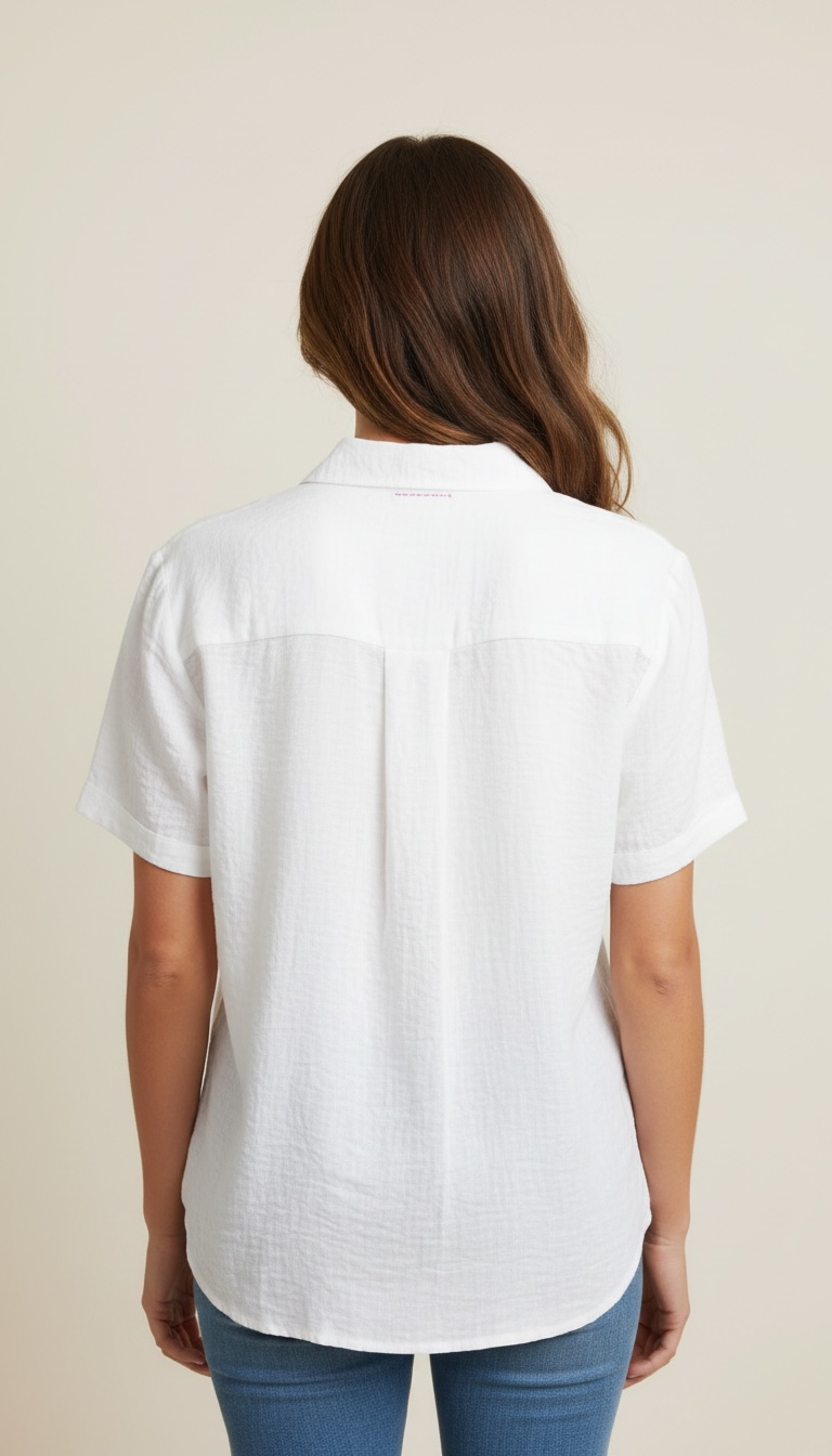 Camicia ricami sulla chiusura