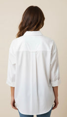CAMICIA OVER CON MANICA A TRE QUARTI - image 4