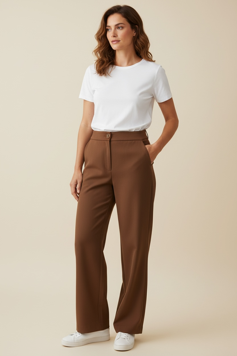 PANTALONE CARROT TASCHE A FILO