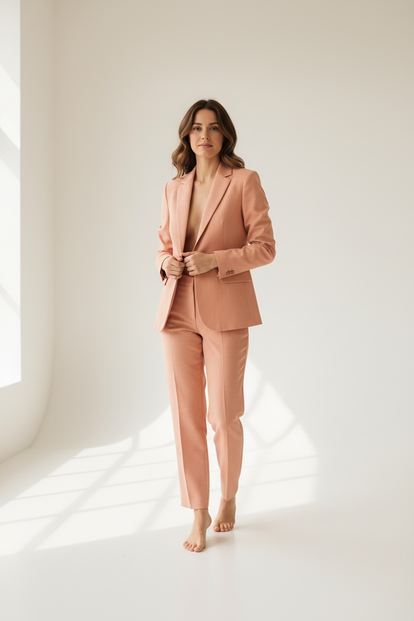 TAILLEUR CON GIACCA SFIANCATA E PANTALONE A SIGARETTA
