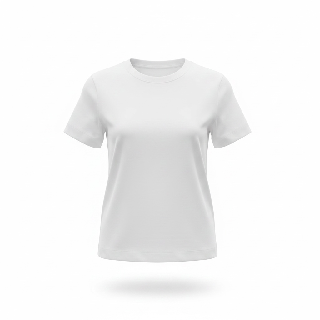T-shirt girogola linea dritta