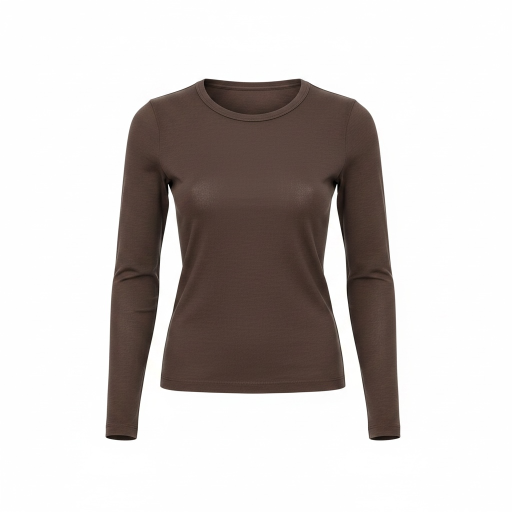T-shirt manica lunga aderente girogola
