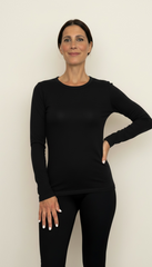 T-shirt manica lunga aderente girogola