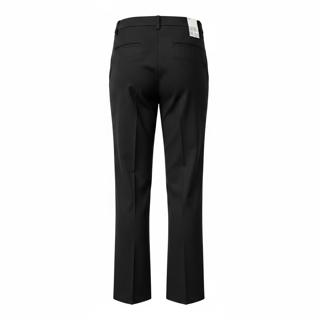 Pantalone gamba larga cintura sartoriale