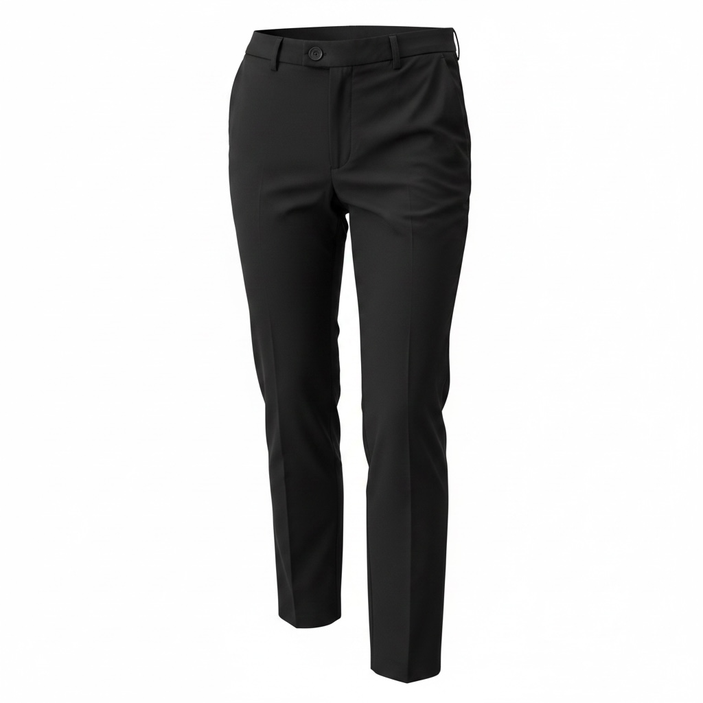 Pantalone gamba larga cintura sartoriale
