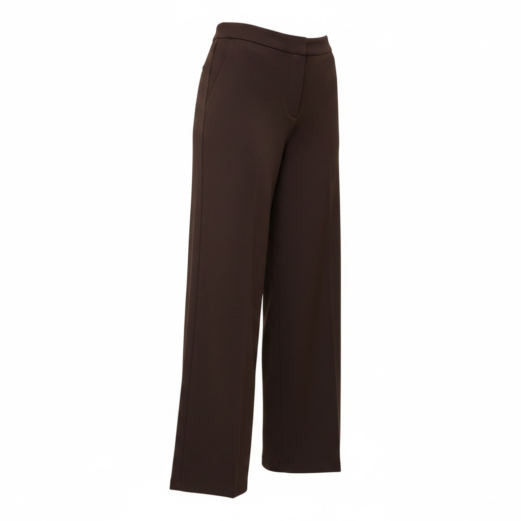 Pantalone in jersey gamba larga elasticizzato