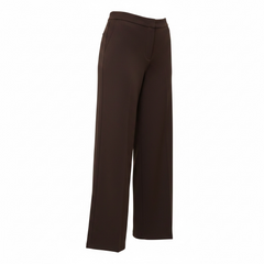 Pantalone in jersey gamba larga elasticizzato