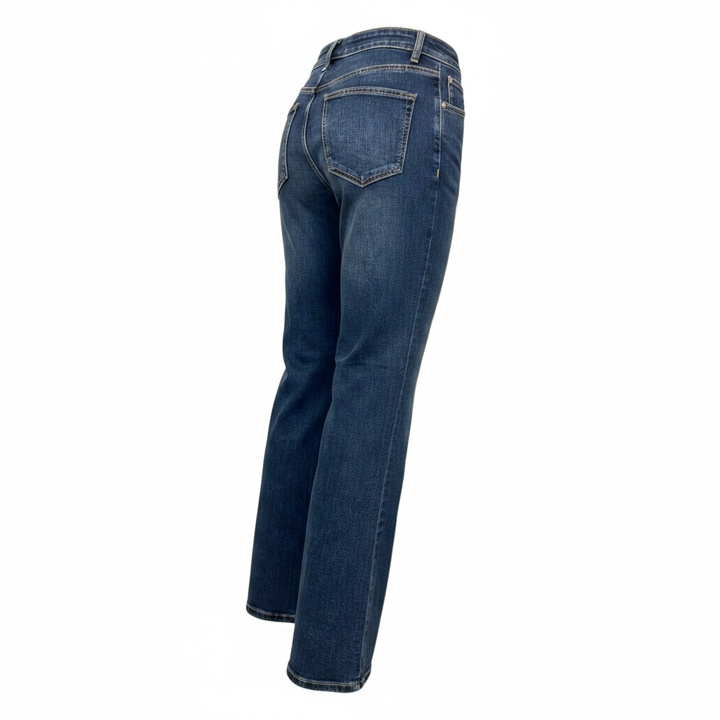 Jeans gamba larga elasticizzato 5 tasche