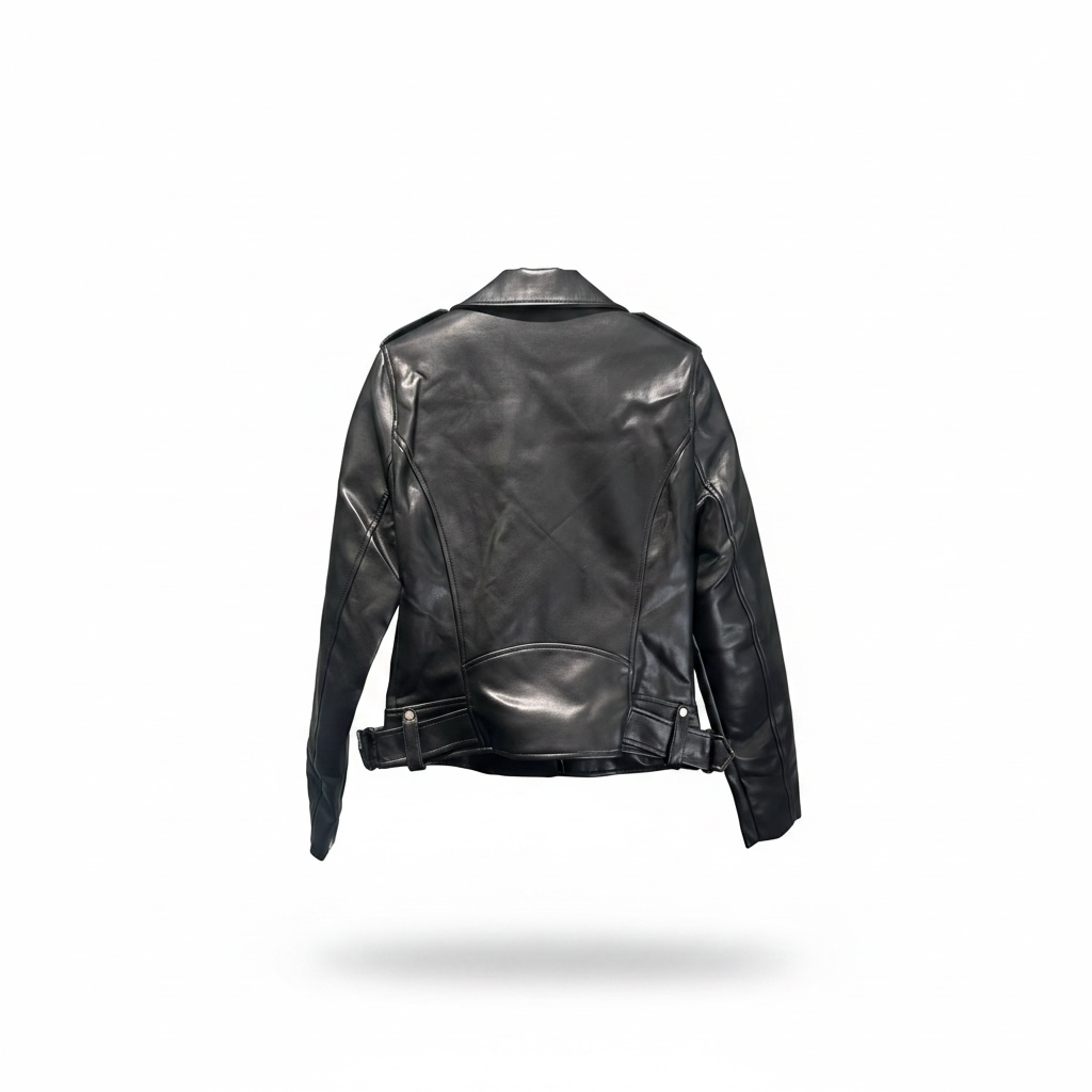 Giacca biker in ecopelle