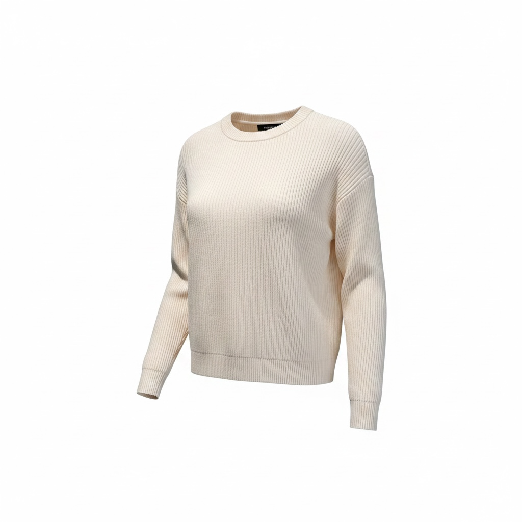 Maglione a costine verticali