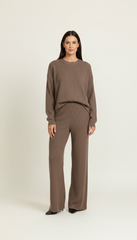 Pantaloni in maglina a coste