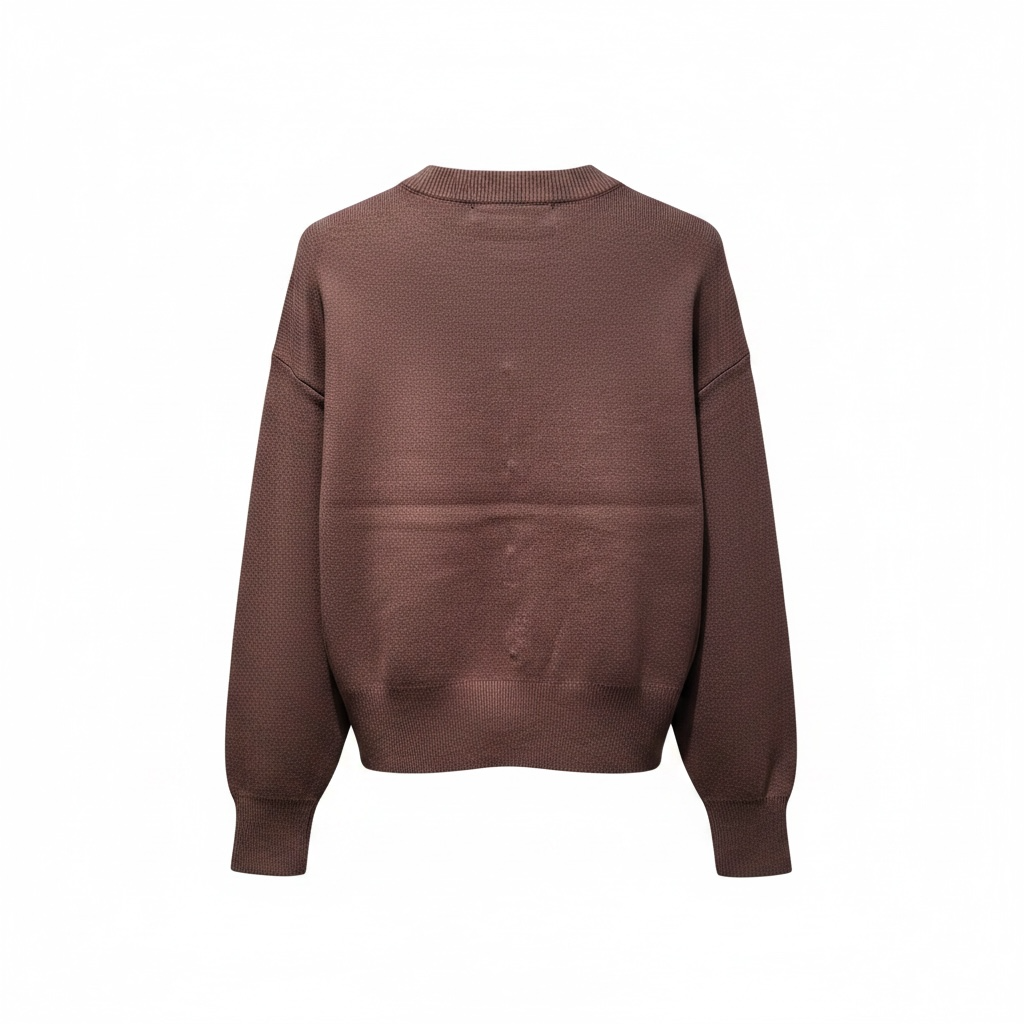 Cardigan girocollo a costine con bottoni frontali metallici