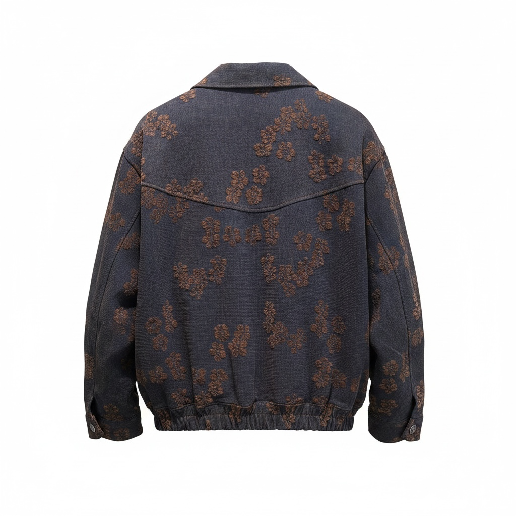 Giacca Cargo Donna Cropped Floreale