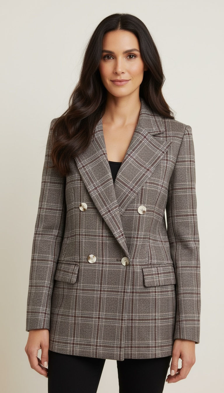 Blazer Doppiopetto check