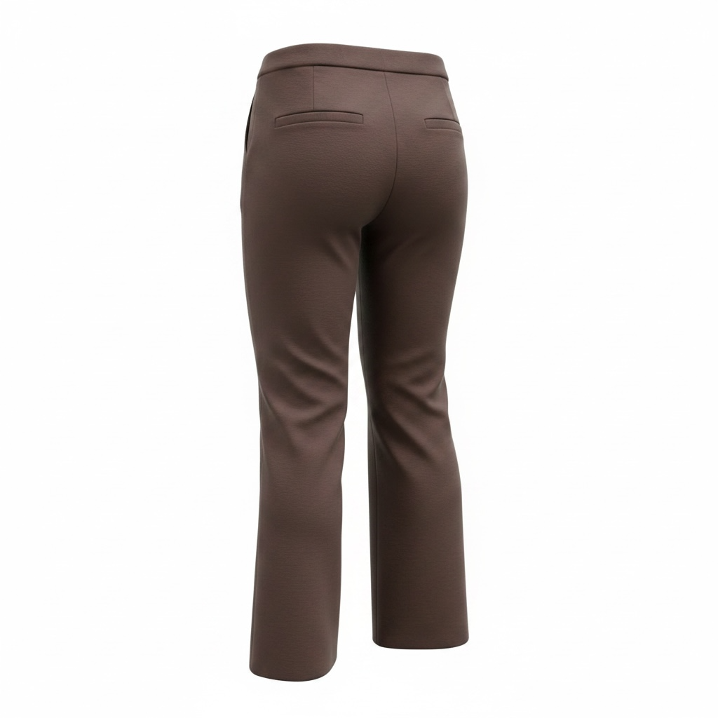 Pantalone a palazzo vita alta e cerniera laterale