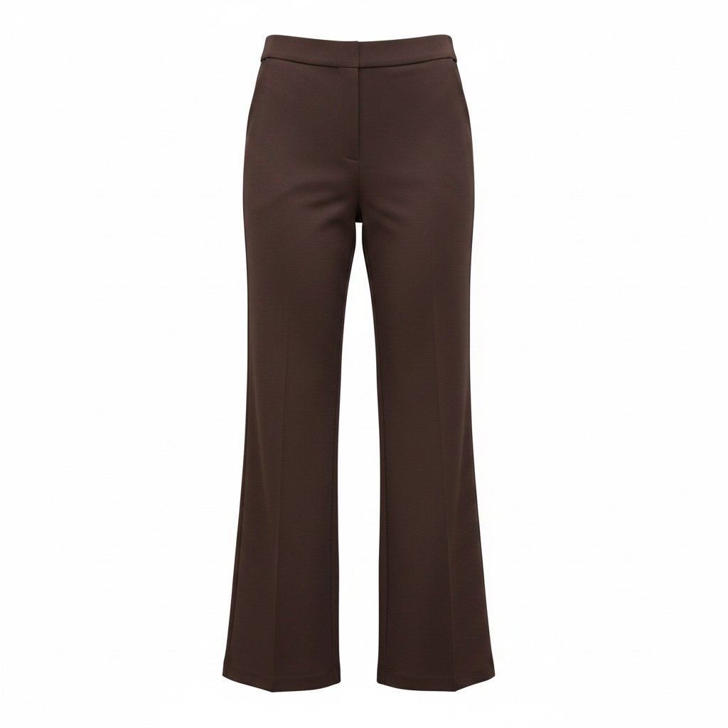 Pantalone a palazzo vita alta e cerniera laterale