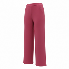 Pantalone a palazzo vita alta e cerniera laterale