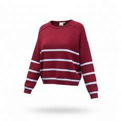 Maglione a scatola con righe