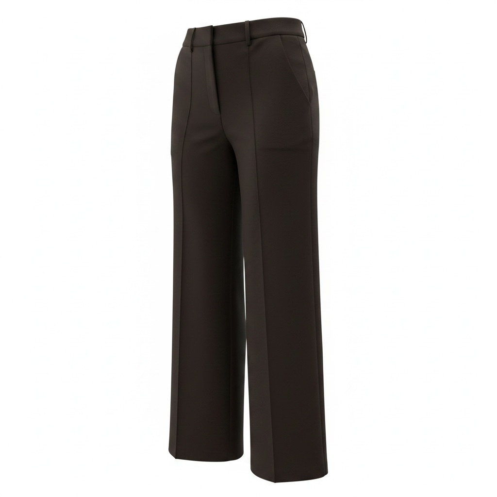 Pantalone dritto leggermente svasato sotto