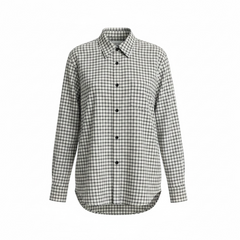 Camicia oversize basica a quadretti