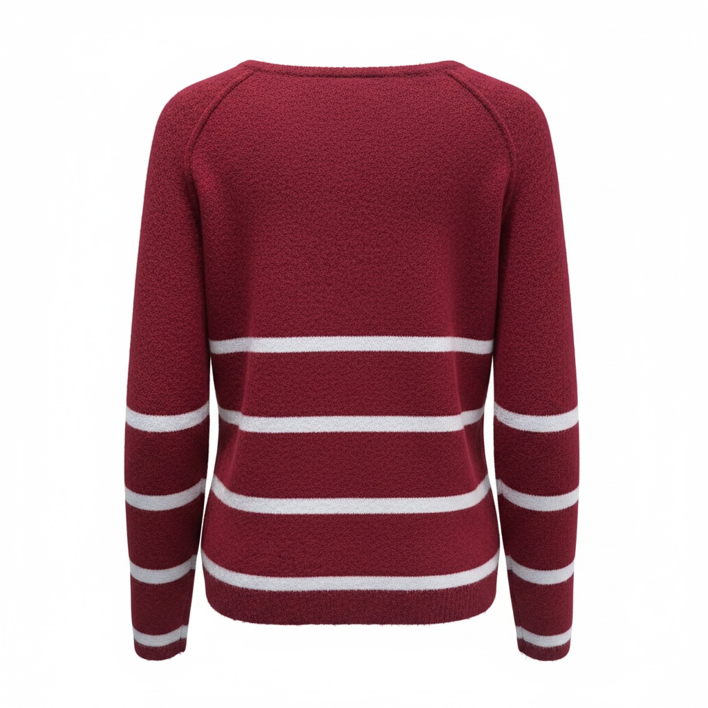 Maglione a scatola con righe