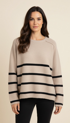 Maglione a scatola con righe