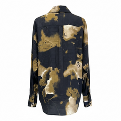 Camicia oversize con stampa astratta