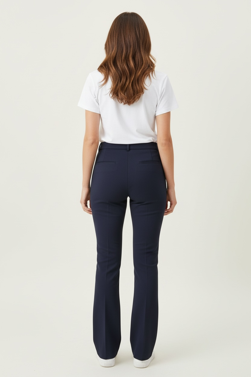 Pantalone zampa fluido