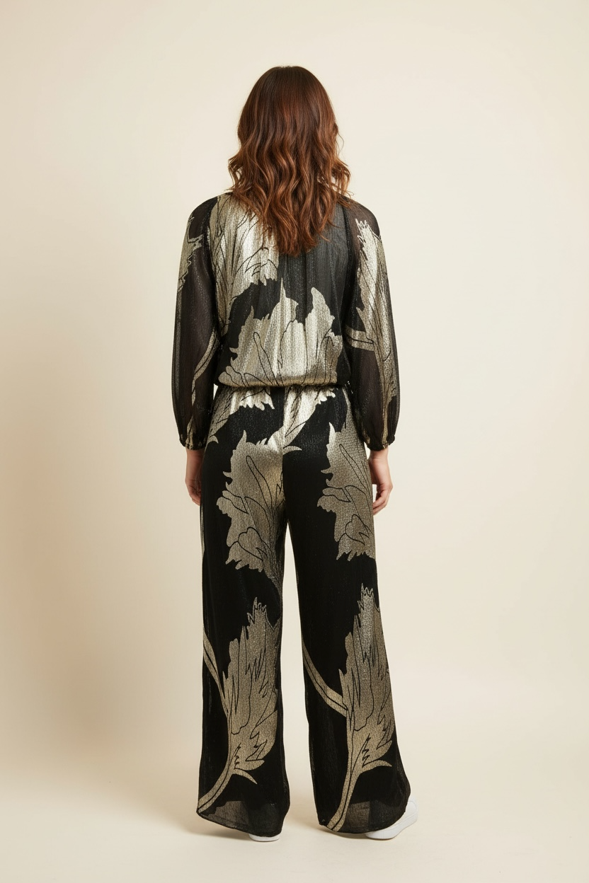 BLUSA MANICHE 3/4 CON ELASTICO SOTTO - image 2