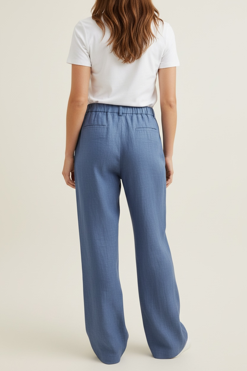 PANTALONE MORBIDO CON ELASTICO DIETRO - image 2