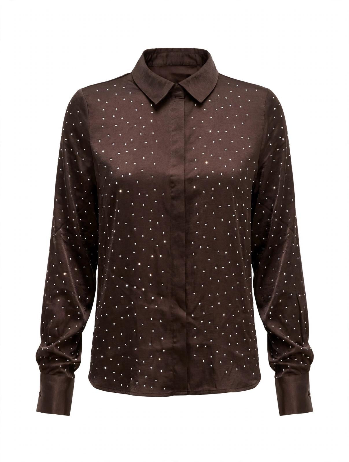 CAMICIA CON STRASS LUMINOSI