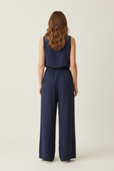 PANTALONE PALAZZO CON ELASTICO IN VITA 