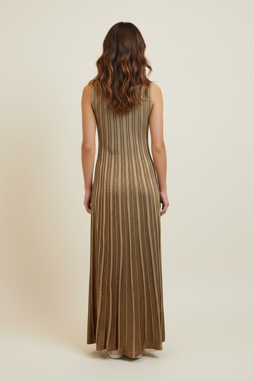 Abito in lurex tessuto in maglia